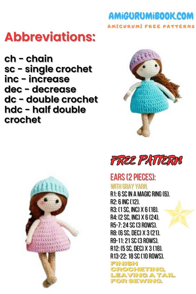 amigurumi doll pattern