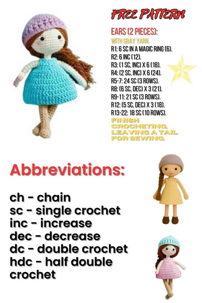 amigurumi doll pattern