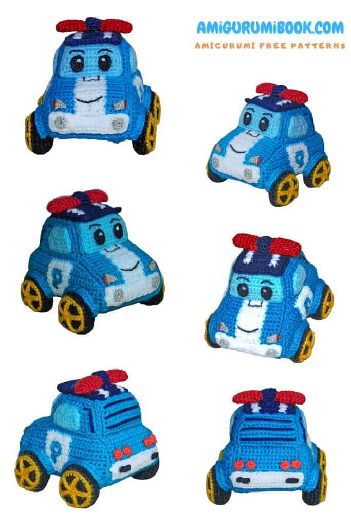 Poli Robocar Amigurumi