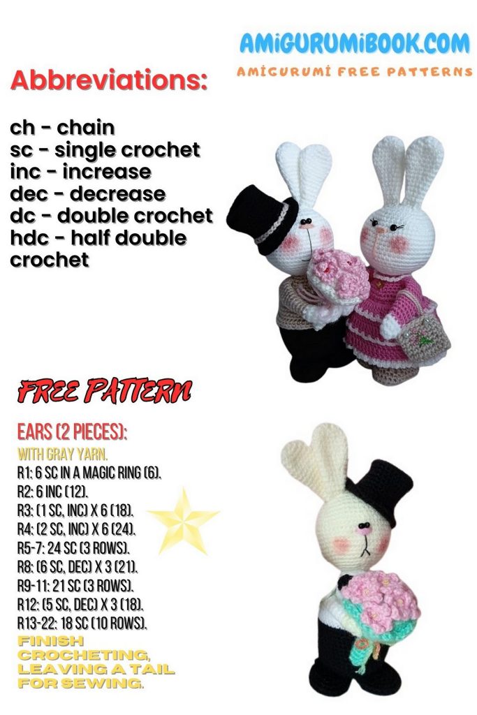 Gentleman Bunny Amigurumi