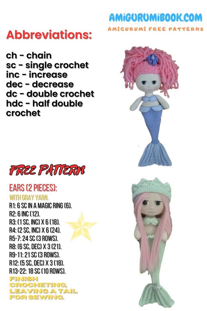 Princess Mermaid Amigurumi