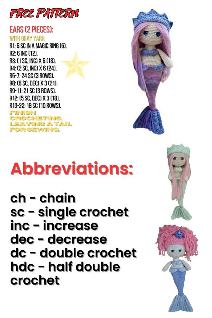 Princess Mermaid Amigurumi