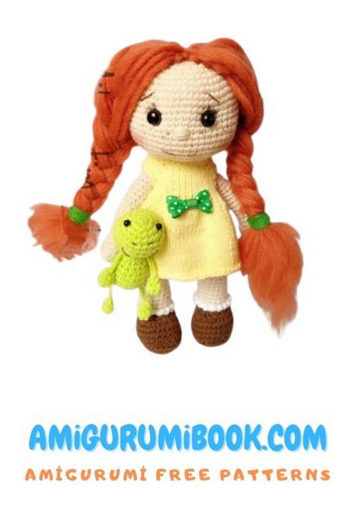Little Girl with Braids Doll