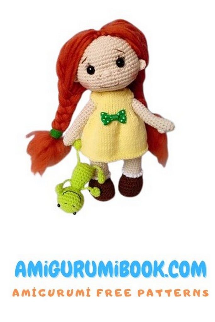 Little Girl with Braids Doll