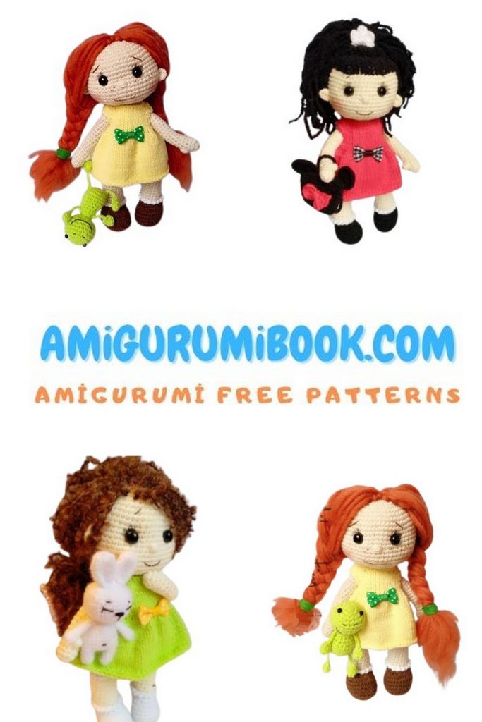 Little Girl with Braids Doll