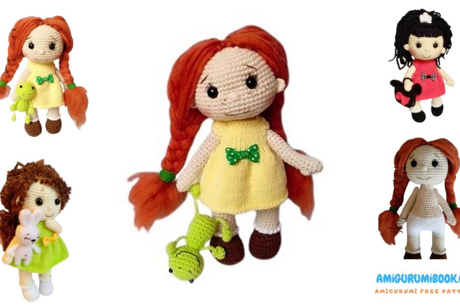 Little Girl with Braids Doll