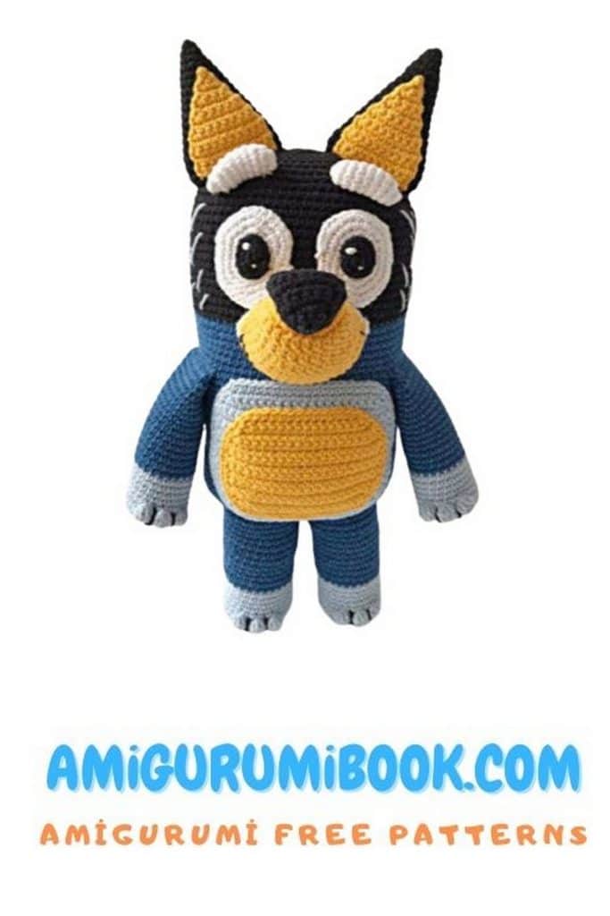 Bandit Heeler Amigurumi Dog
