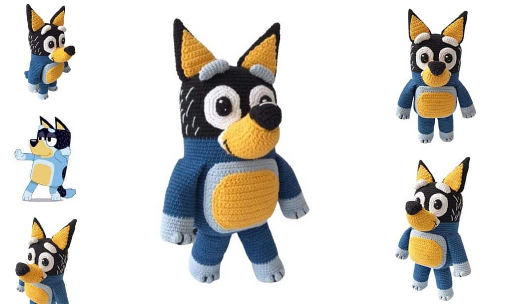 Bandit Heeler Amigurumi Dog