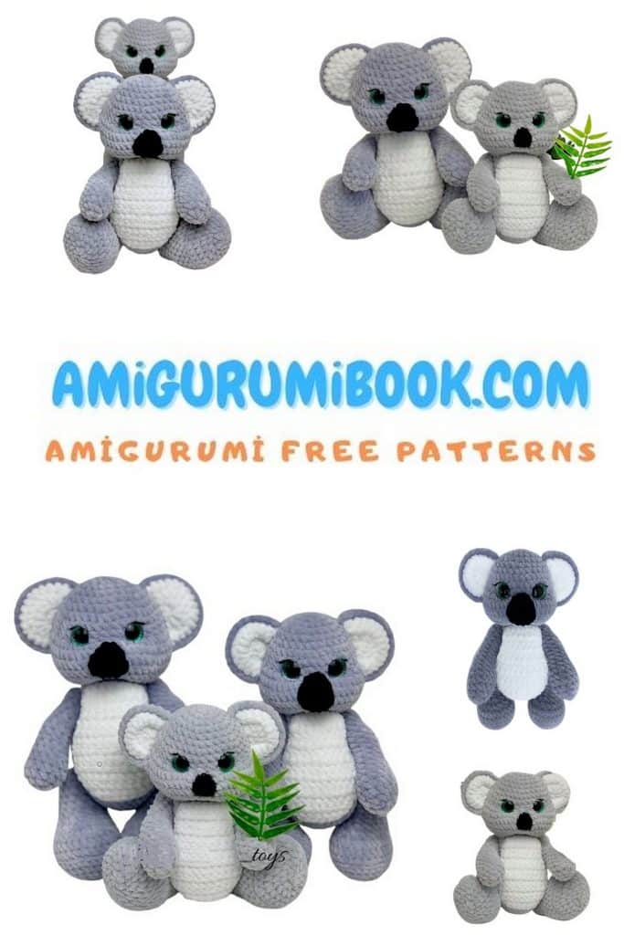 Koala Amigurumi Free Pattern