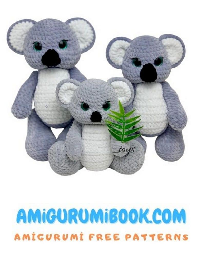 Koala Amigurumi Free Pattern