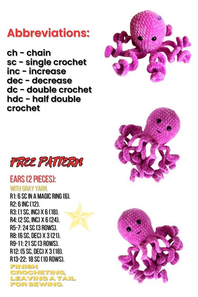 Octopus Betta Amigurumi