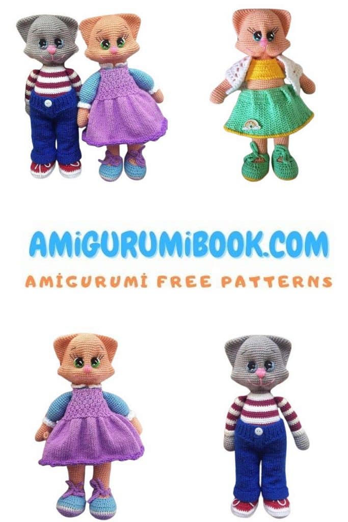 Alice and Boris Cat Amigurumi