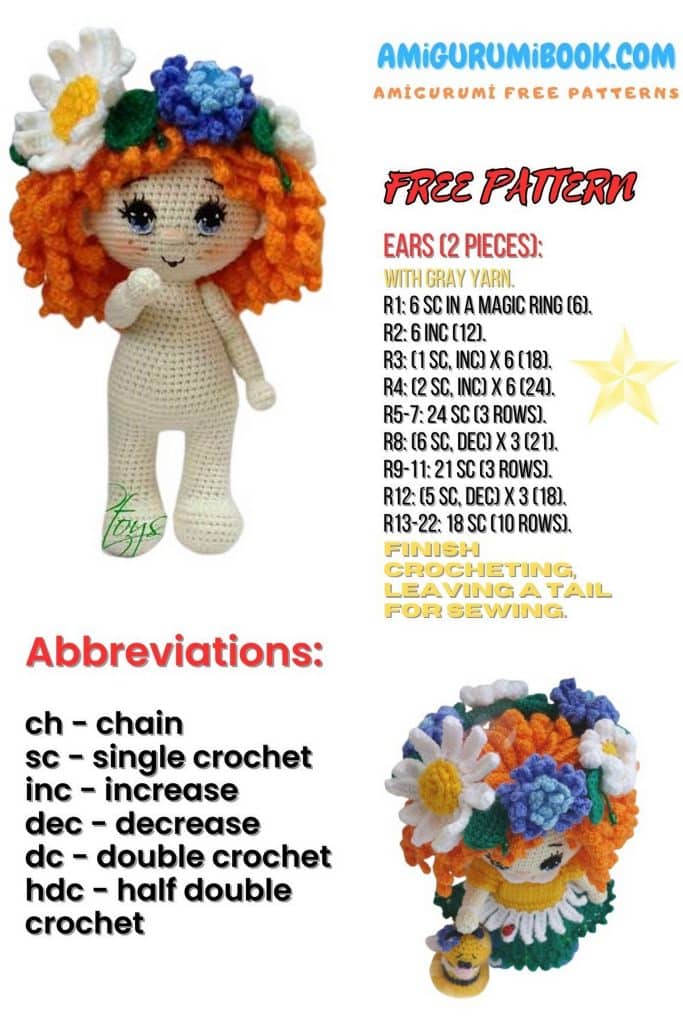 Cornflower Doll Amigurumi