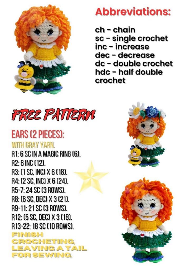 Cornflower Doll Amigurumi