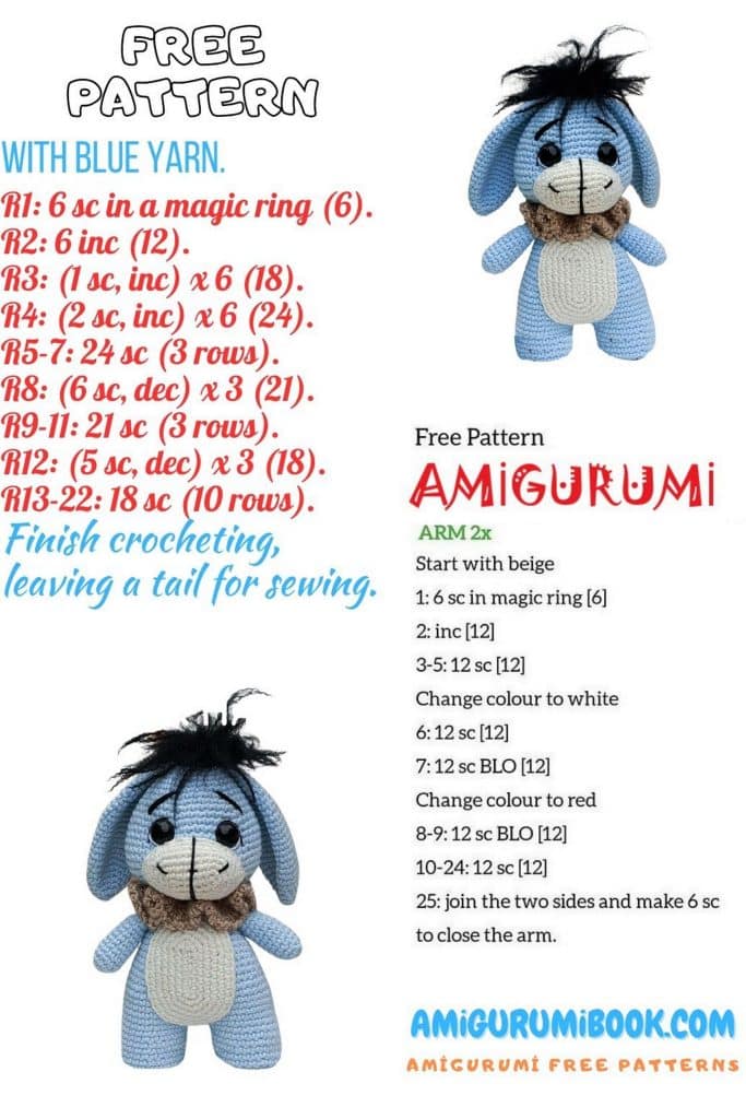 Amigurumi Donkey Eeyore