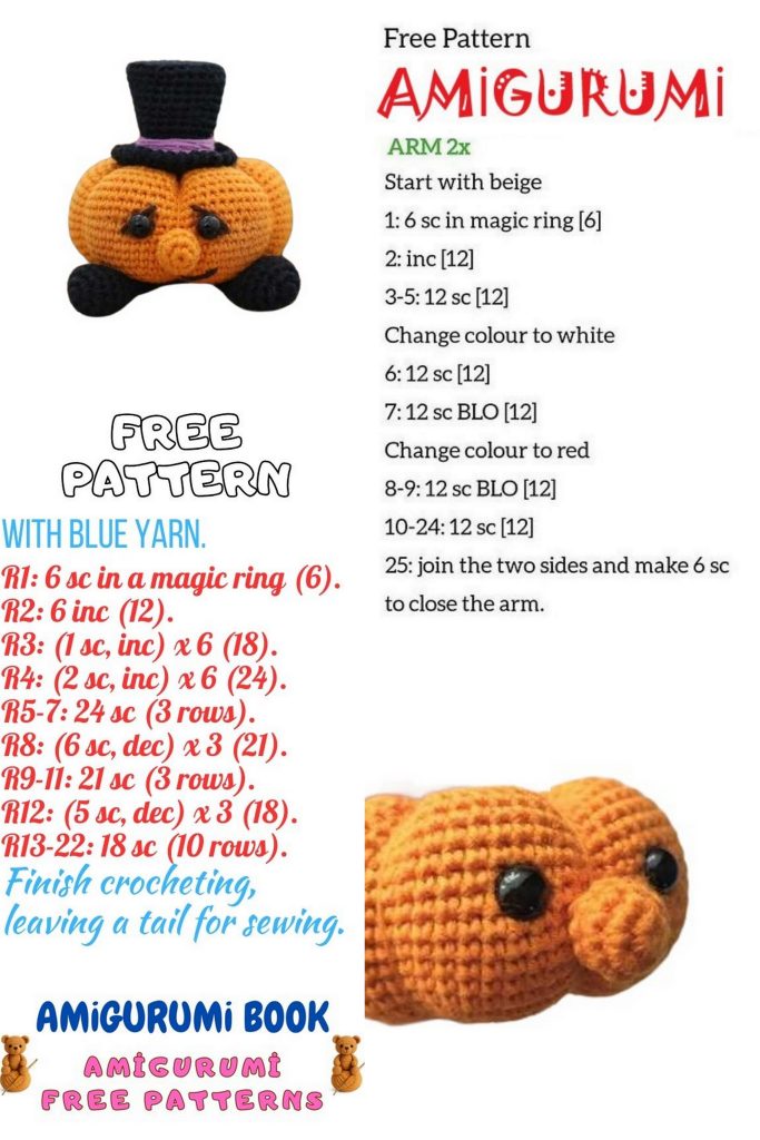 Pumpkin in a Hat Amigurumi