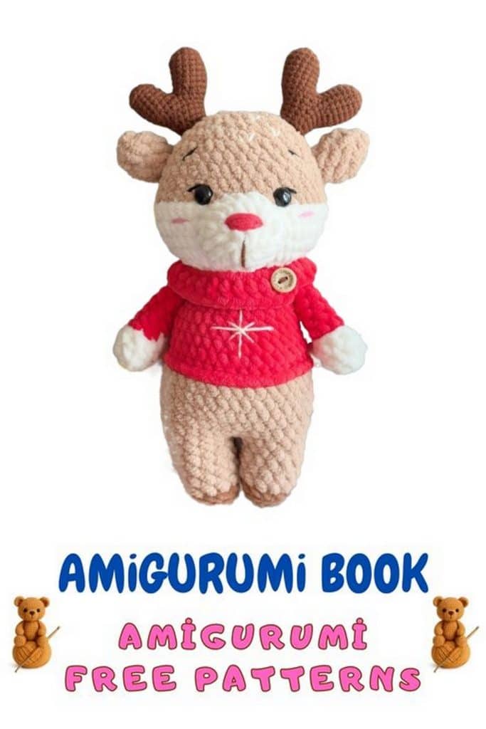 Christmas Plush Reindeer Amigurumi
