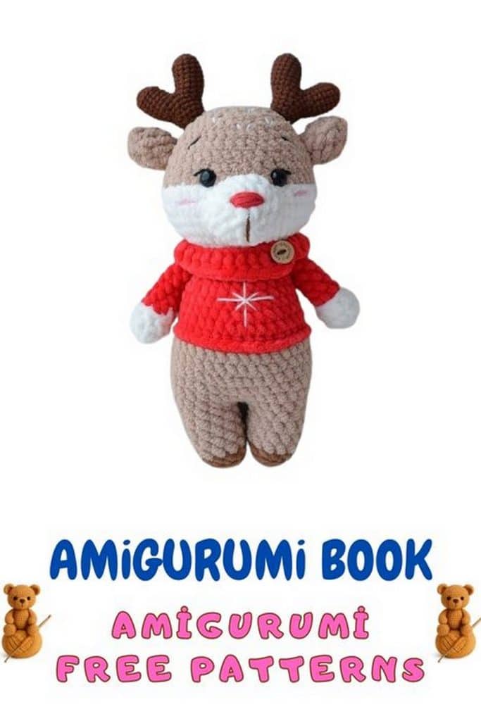 Christmas Plush Reindeer Amigurumi