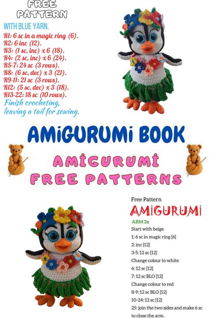 Hawaiian Penguin Amigurumi
