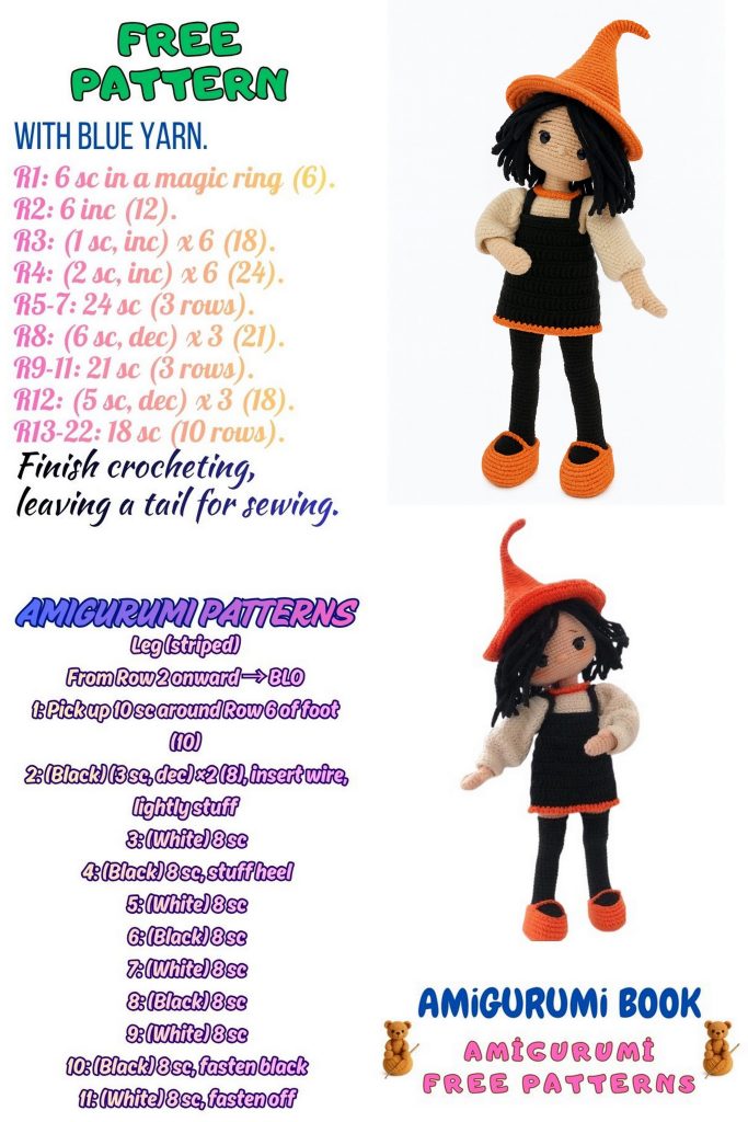 Witch Alvina Doll Amigurumi