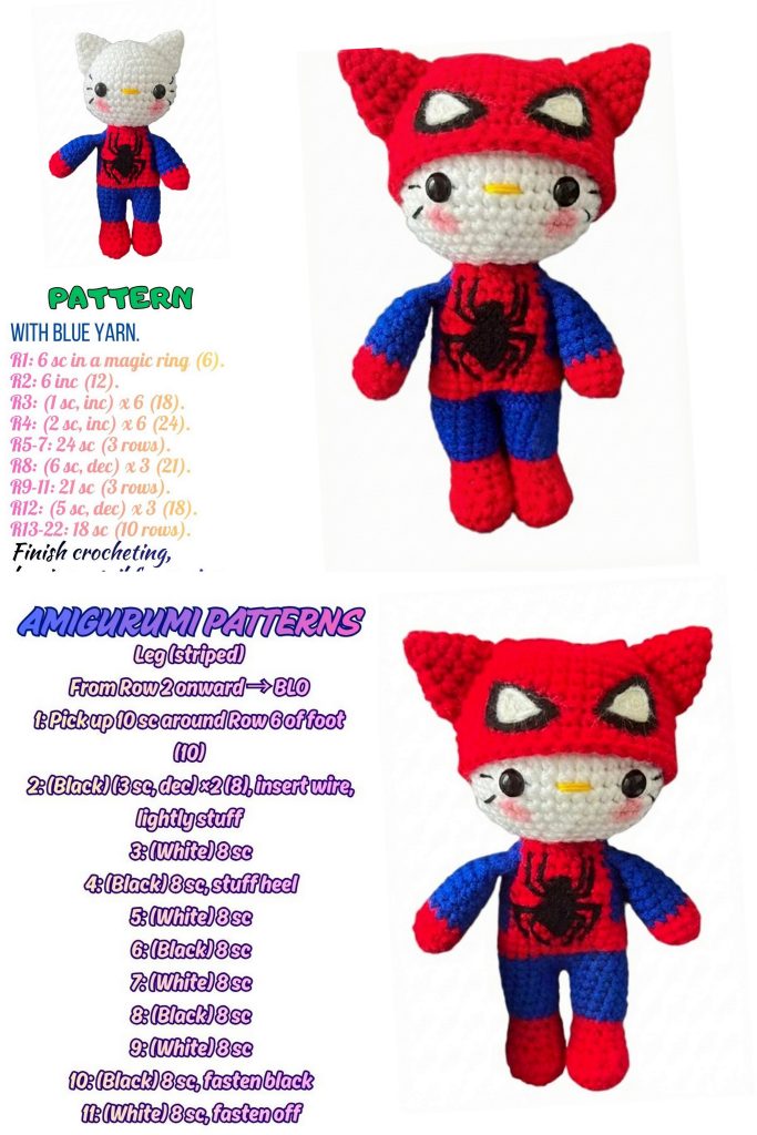 Spider Cat Amigurumi