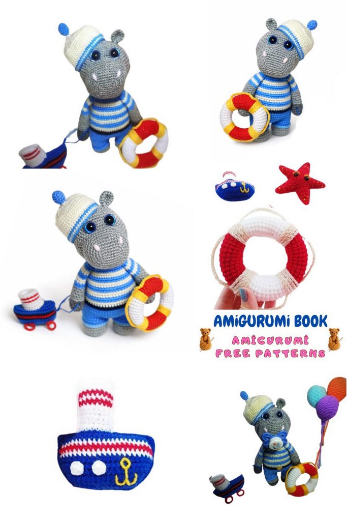 Sailor Hippo Amigurumi