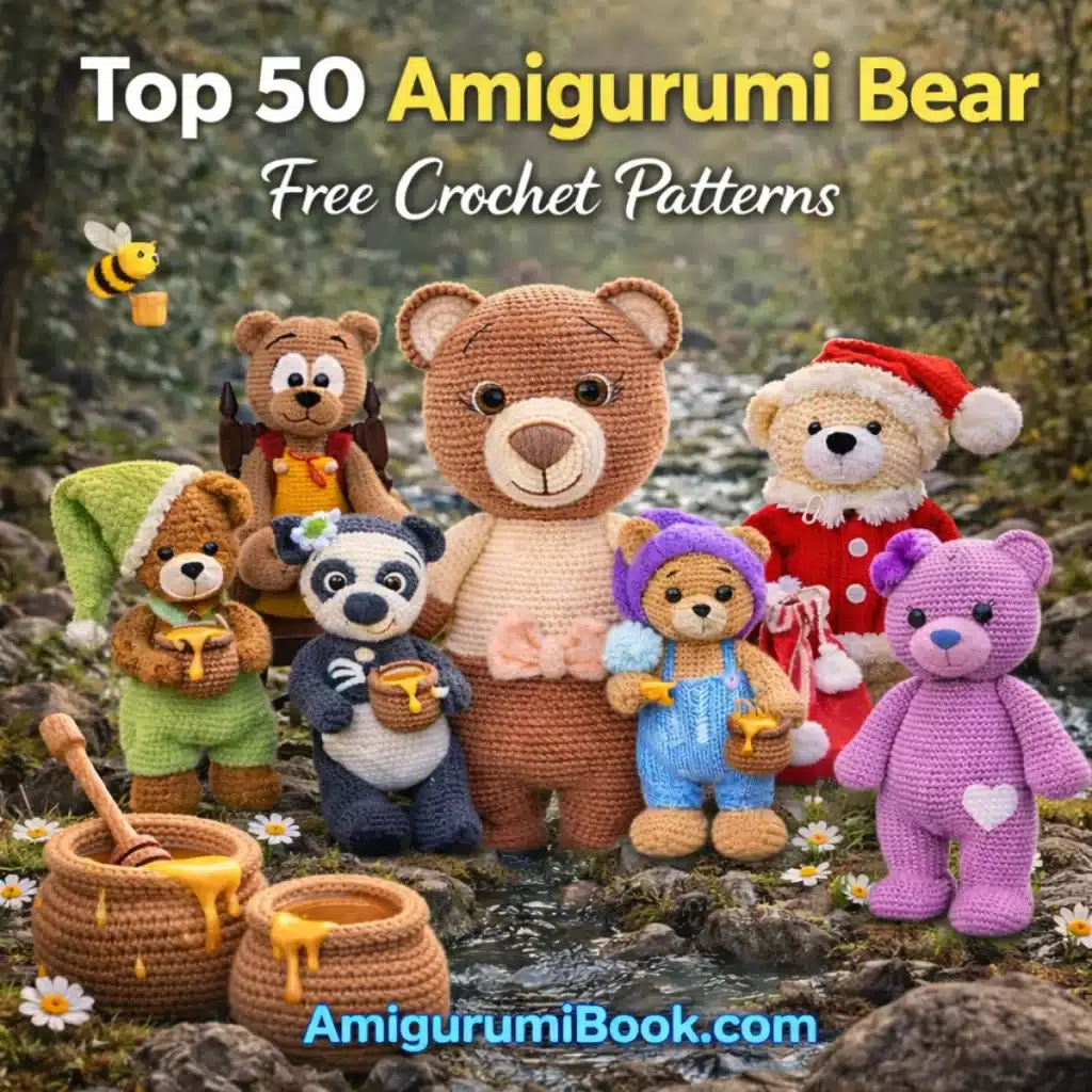 Top 50 free amigurumi bear crochet patterns