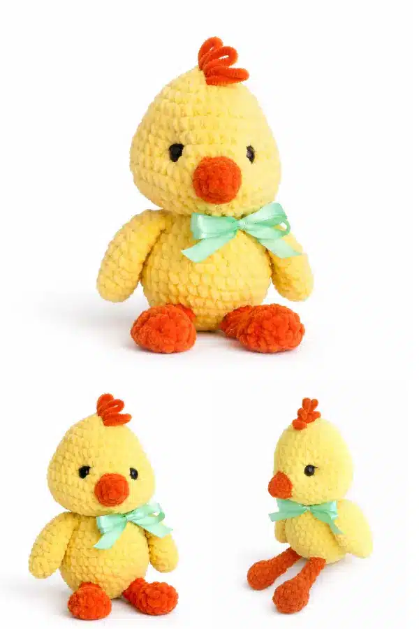 Adorable baby chick amigurumi crochet pattern handmade toy