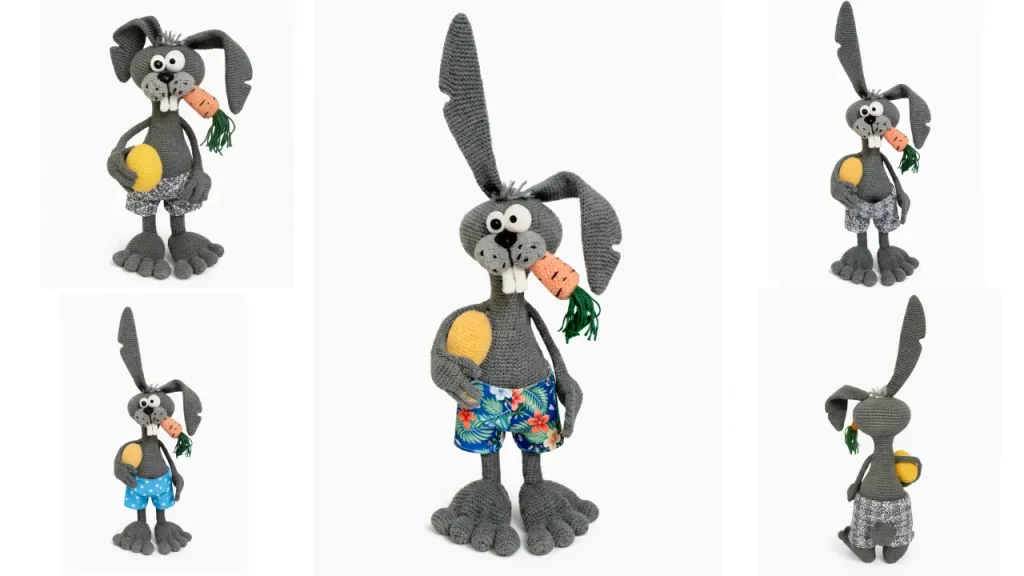 cute crochet bunny amigurumi free pattern realistic easter bunny collage