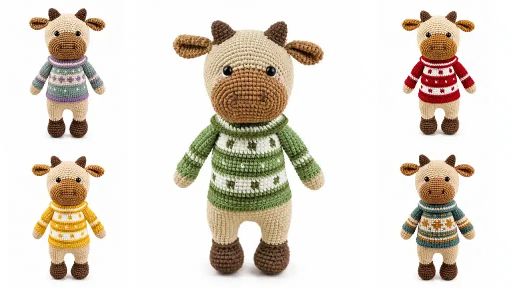 DIY Crochet Cow Amigurumi Pattern for Beginners